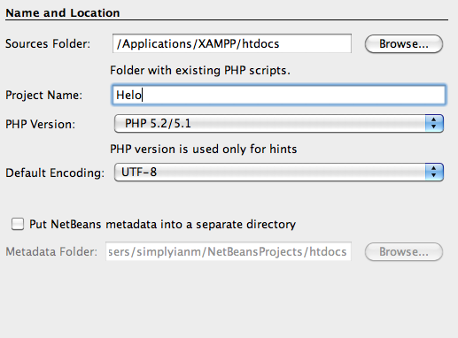 Choose Source Folder Choose Source Folder