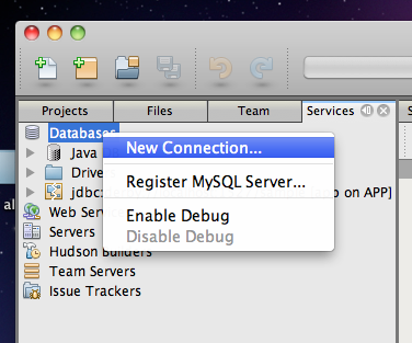 Database New Connection Database New Connection