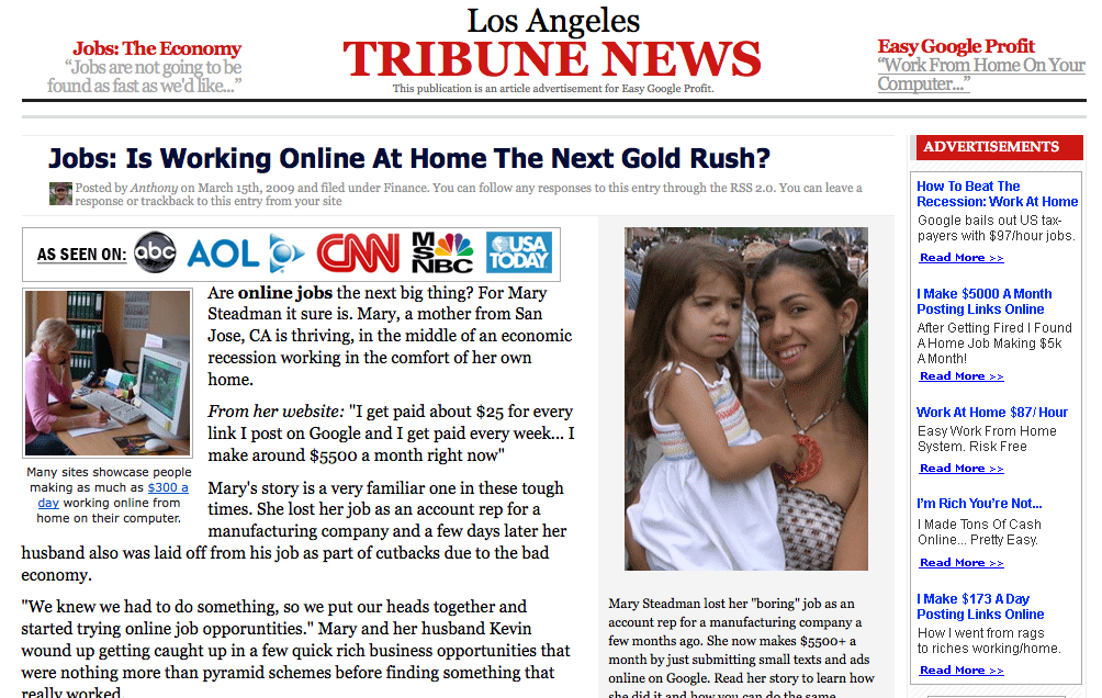 Google Work At Home Easy Google Profit Los Angeles Tribune